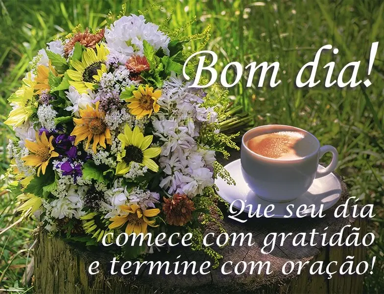Que seu dia comece com gratidão e termine com oração!
 Bom dia!
