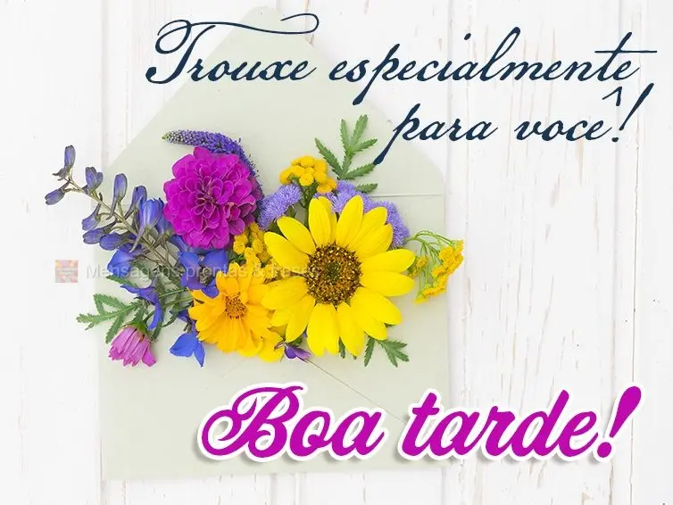 Trouxe especialmente para você! Boa tarde! 