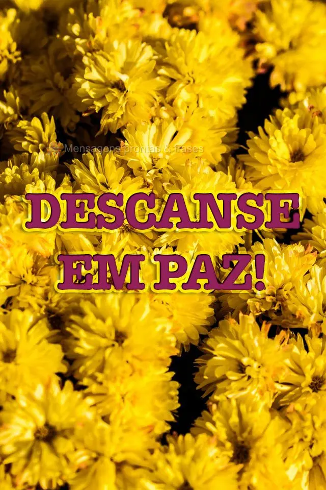 Descanse em paz!