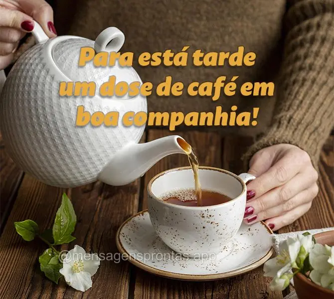 Para está tarde um dose de café em boa companhia!