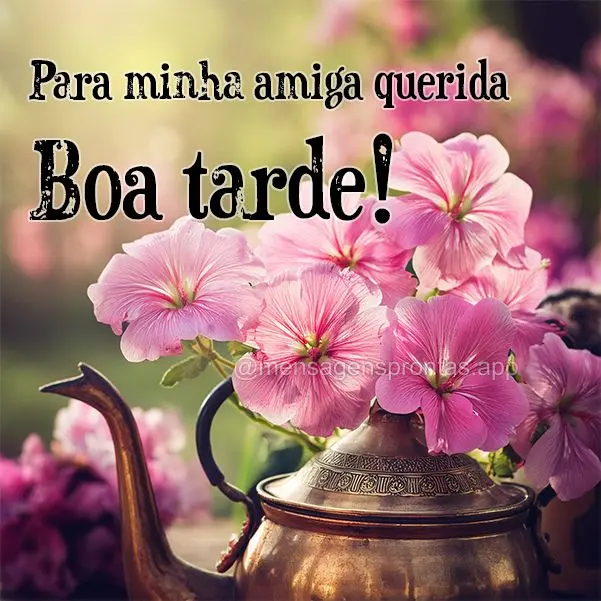 Para minha amiga querida Boa tarde!