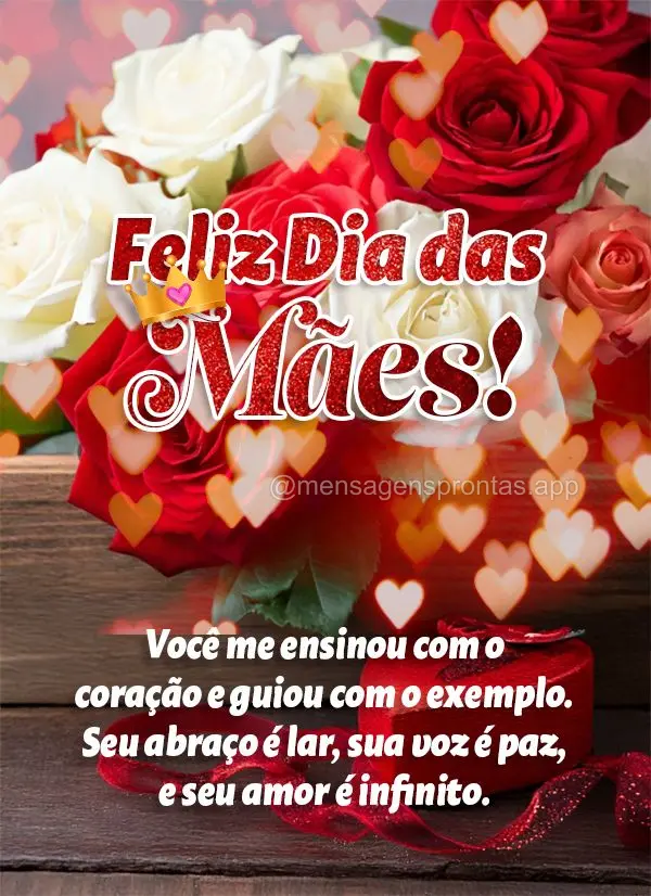 Você me ensinou com o coração e guiou com o exemplo.  Seu abraço é lar, sua voz é paz, e seu amor é infinito. Que hoje o mundo te celebre como voc...