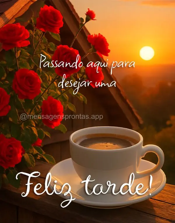 Passando aqui para desejar uma Feliz tarde!