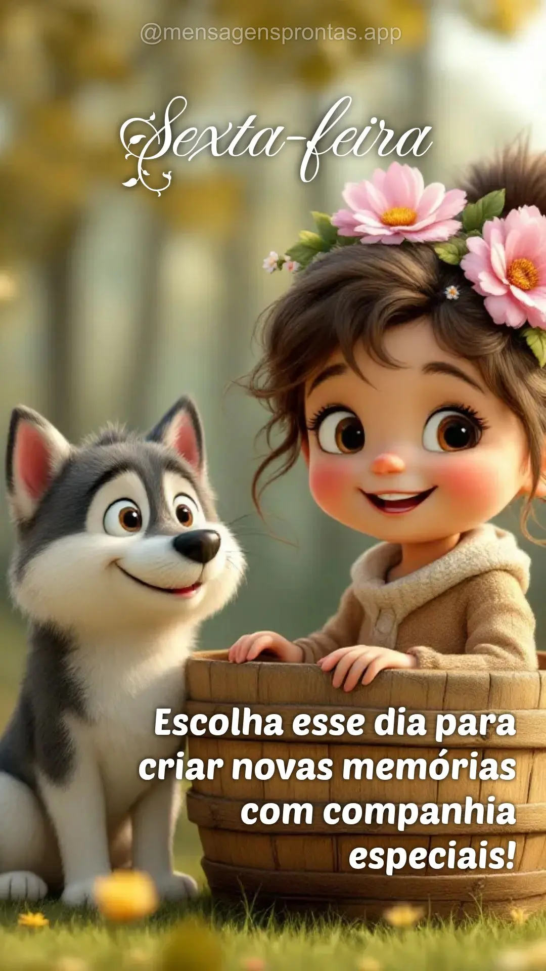 Escolha esse dia para criar novas memórias com companhia 
especiais! Sexta-feira