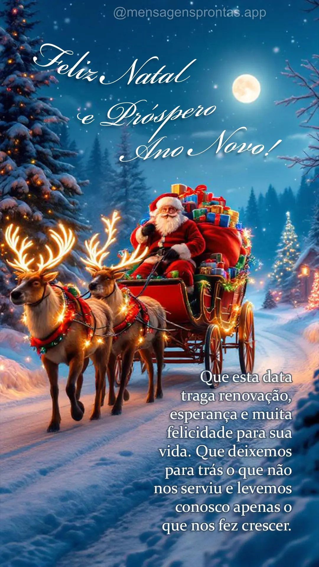 Que esta data traga renovação, esperança e muita felicidade para sua vida." Que deixemos para trás o que não nos serviu e levemos conosco apenas o q...