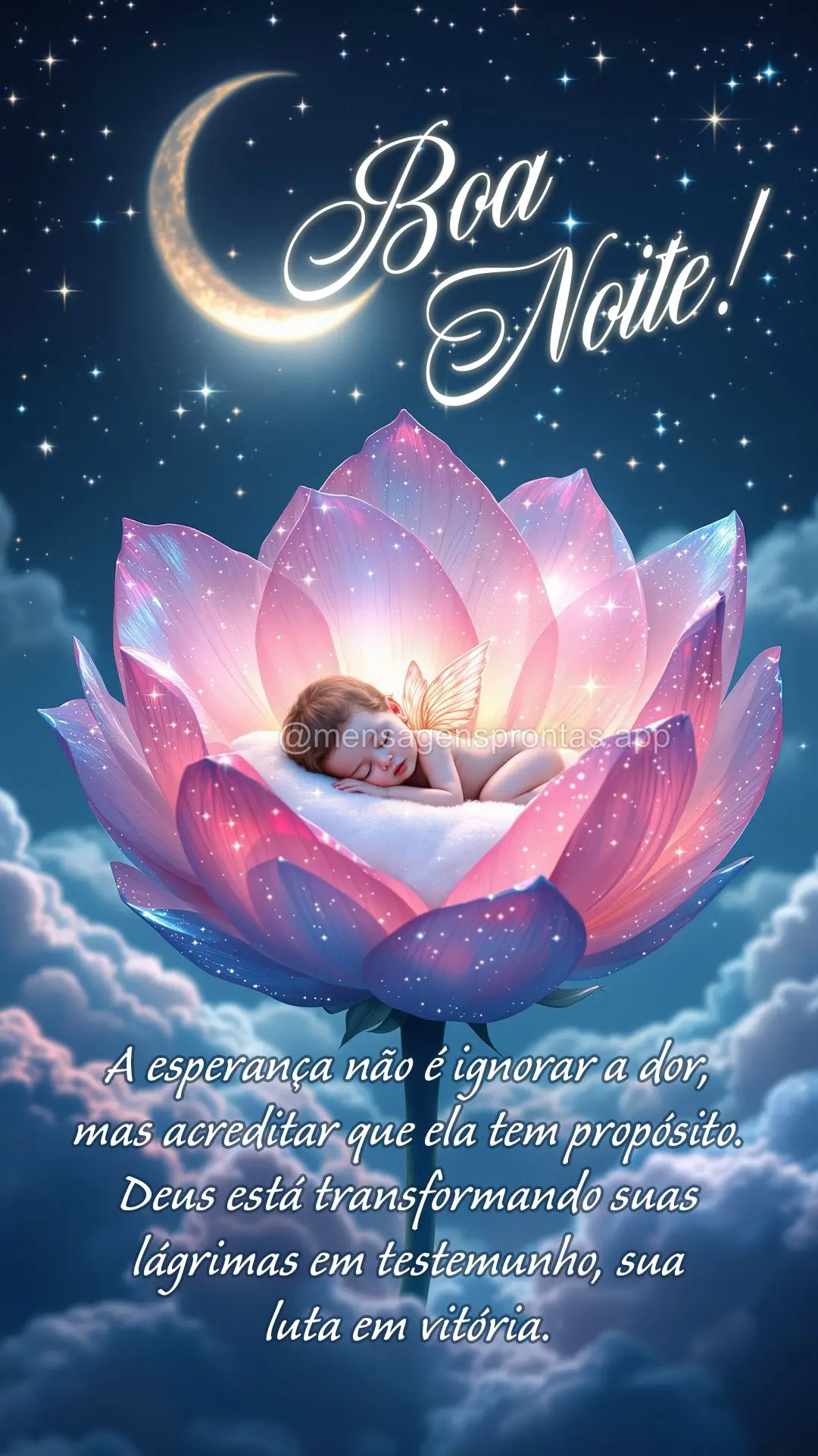 A esperança não é ignorar a dor, mas acreditar que ela tem propósito. Deus está transformando suas lágrimas em testemunho, sua luta em vitória. Bo...