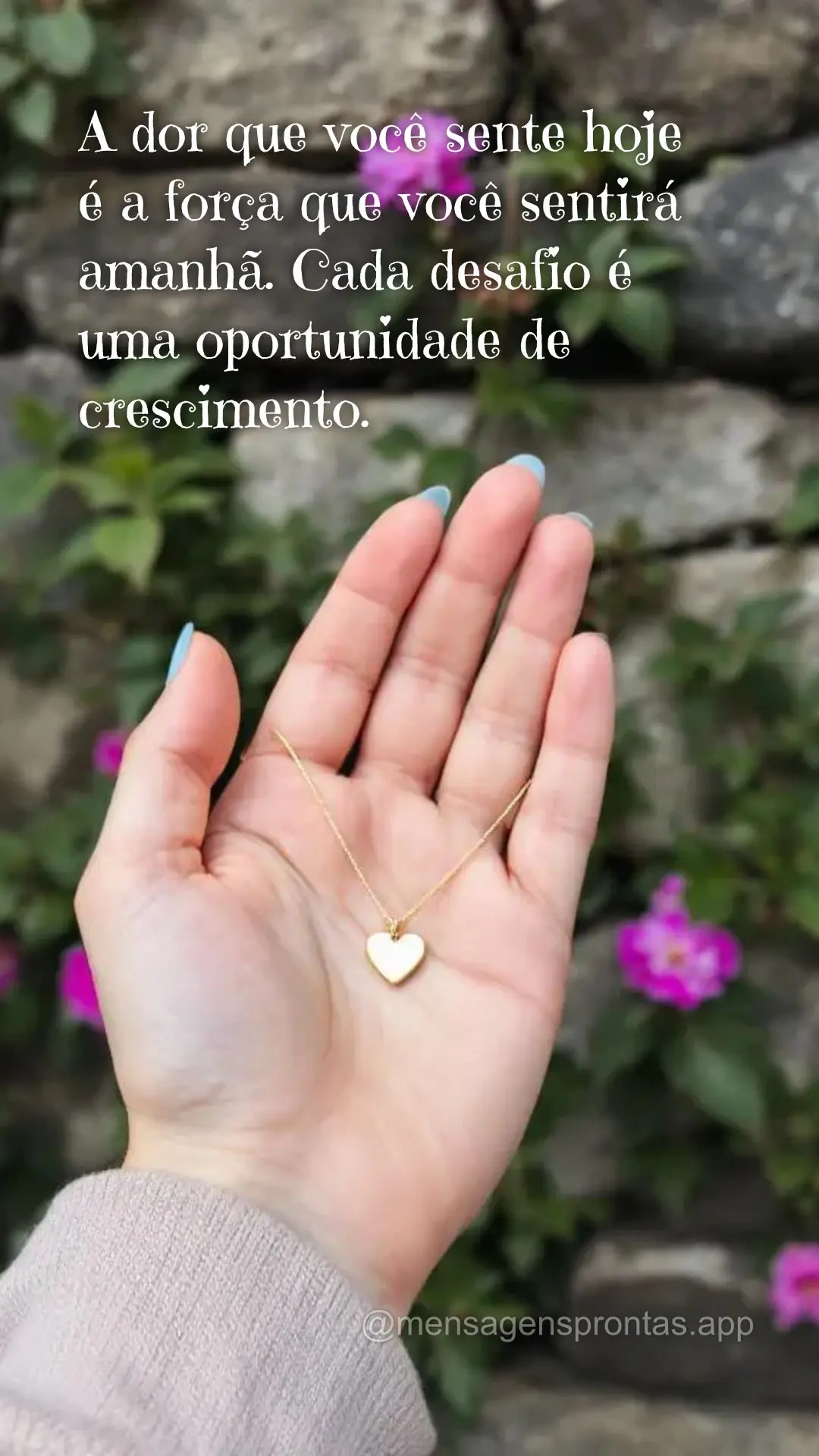 A dor que você sente hoje é a força que você sentirá amanhã. Cada desafio é uma oportunidade de crescimento.